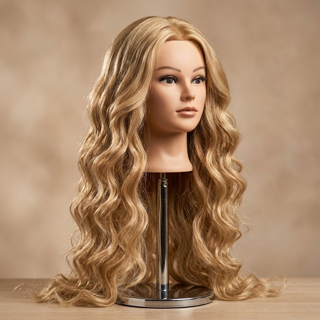 Mayur Aishwarya No. 2 Wavy Blond Mannequin Head