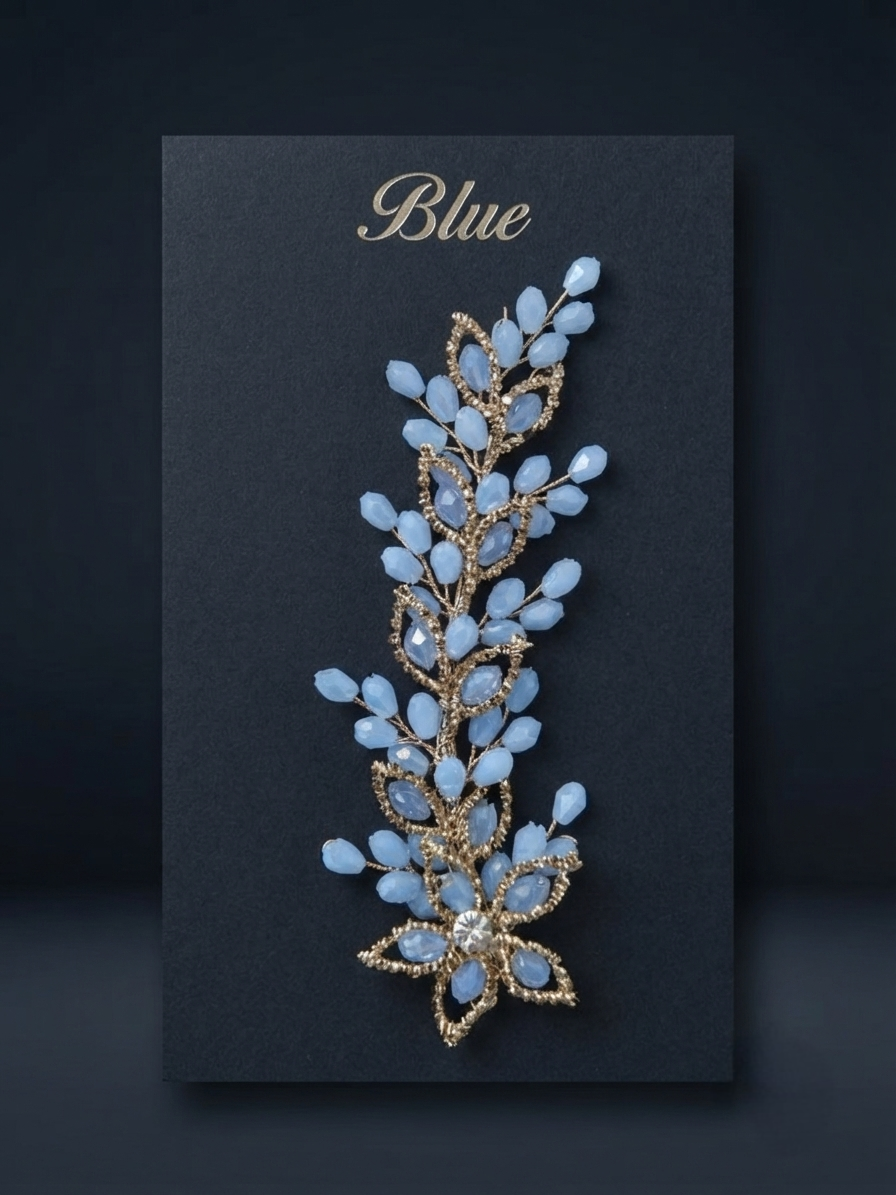 Exquisite Crystal & Floral Branch Hair Vine hair veni