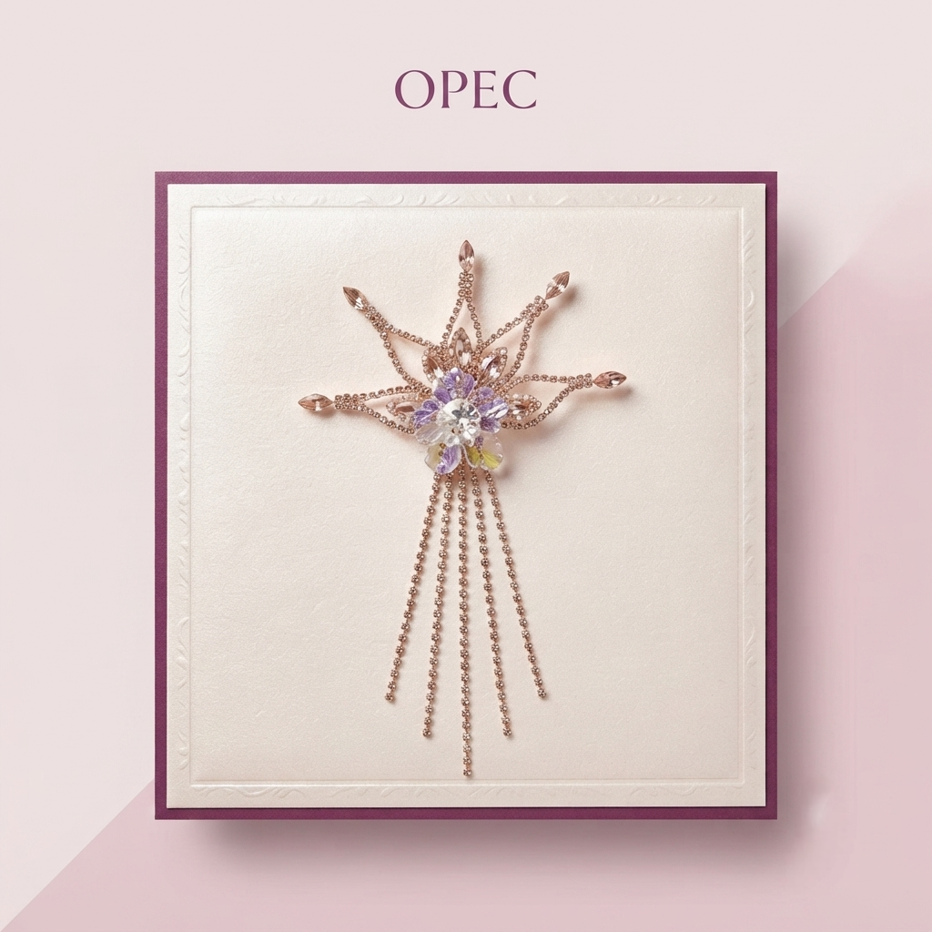 Celestial Blossom Crystal Cascading Hair Pin hair accessories