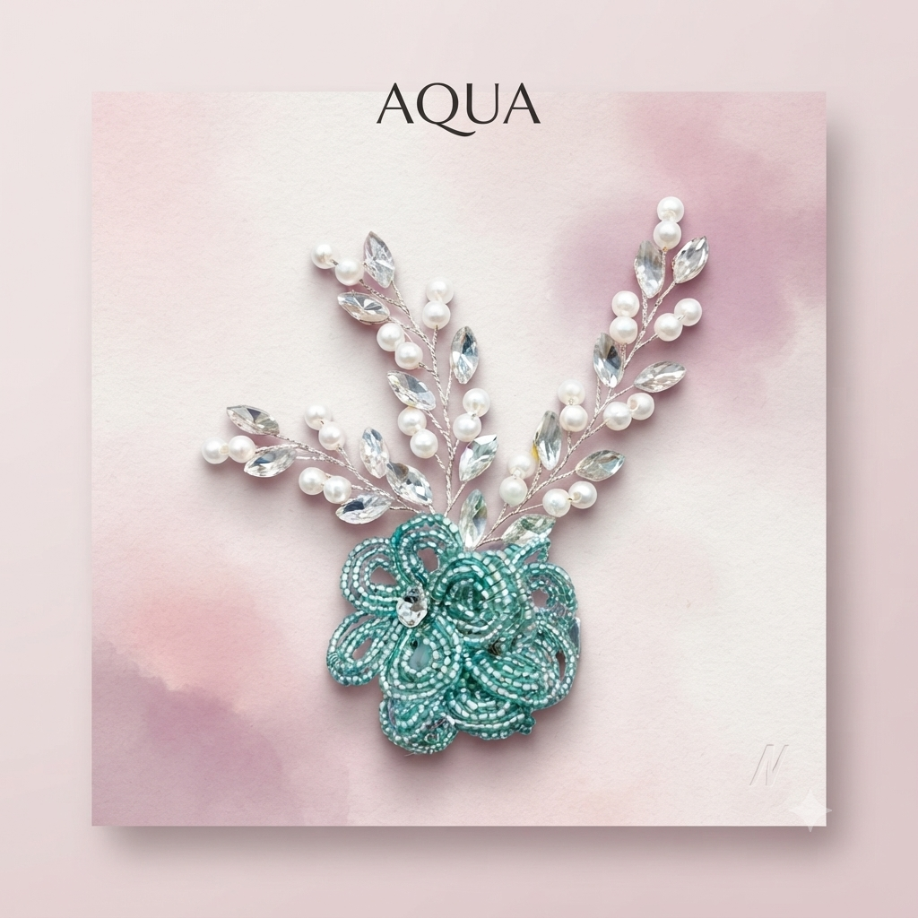 Radiant Artisan Floral Beaded & Crystal trending Hair accessories