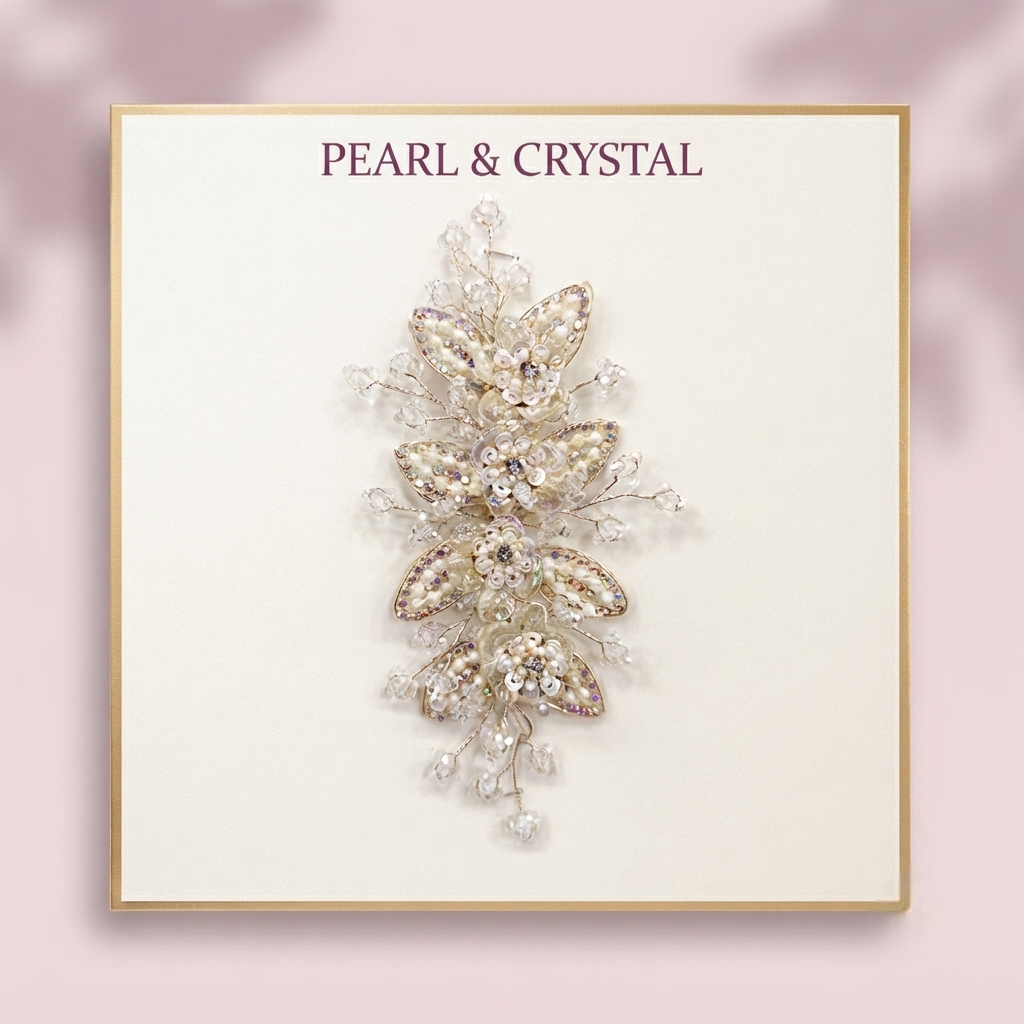 Hair veni Ethereal Blossom Crystal & Pearl Hair Vine