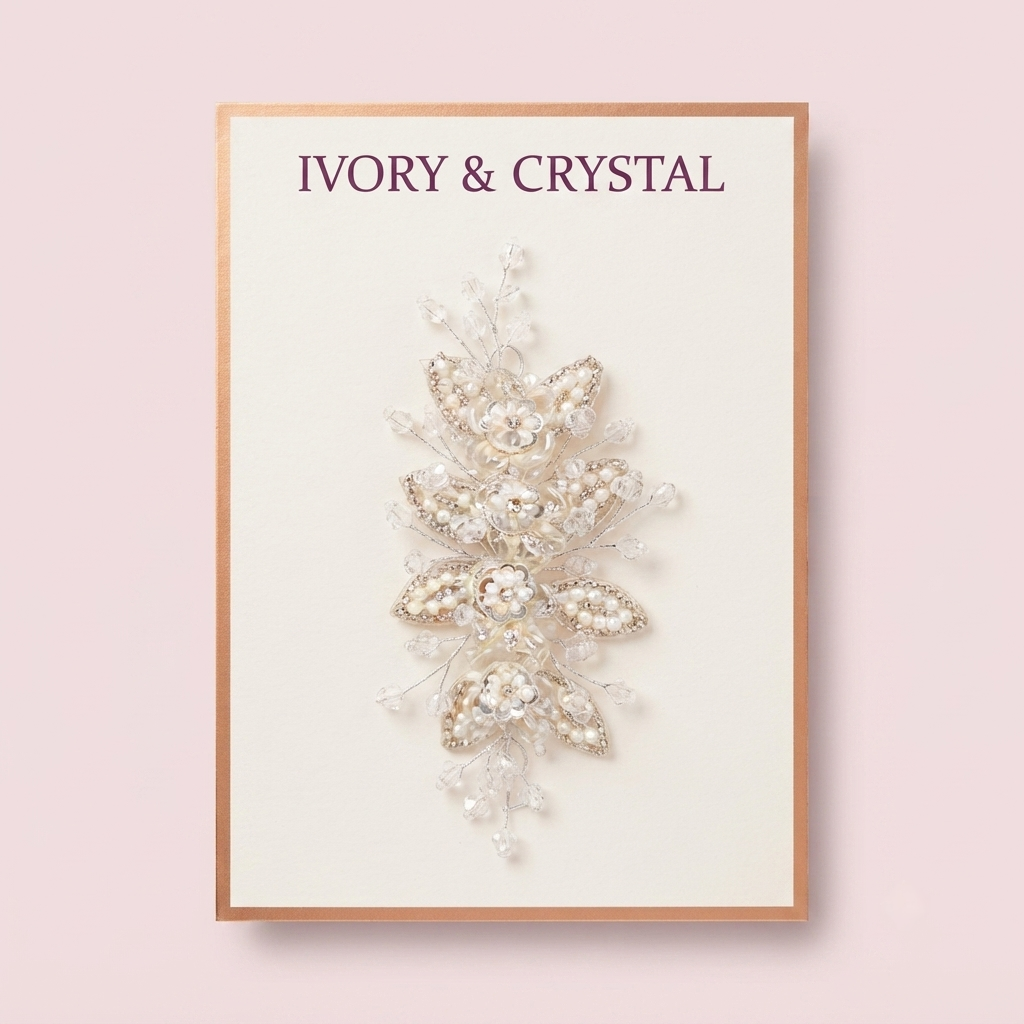 Hair veni Ethereal Blossom Crystal & Pearl Hair Vine