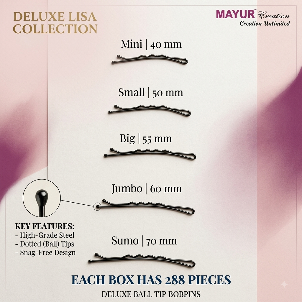 Lisa deluxe Bobby pins with ball tip