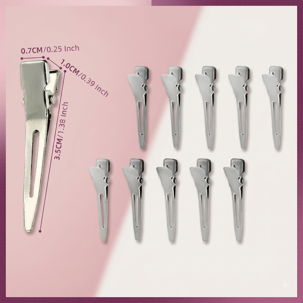 Mayur Professional Steel Hair small Sectioning Clips