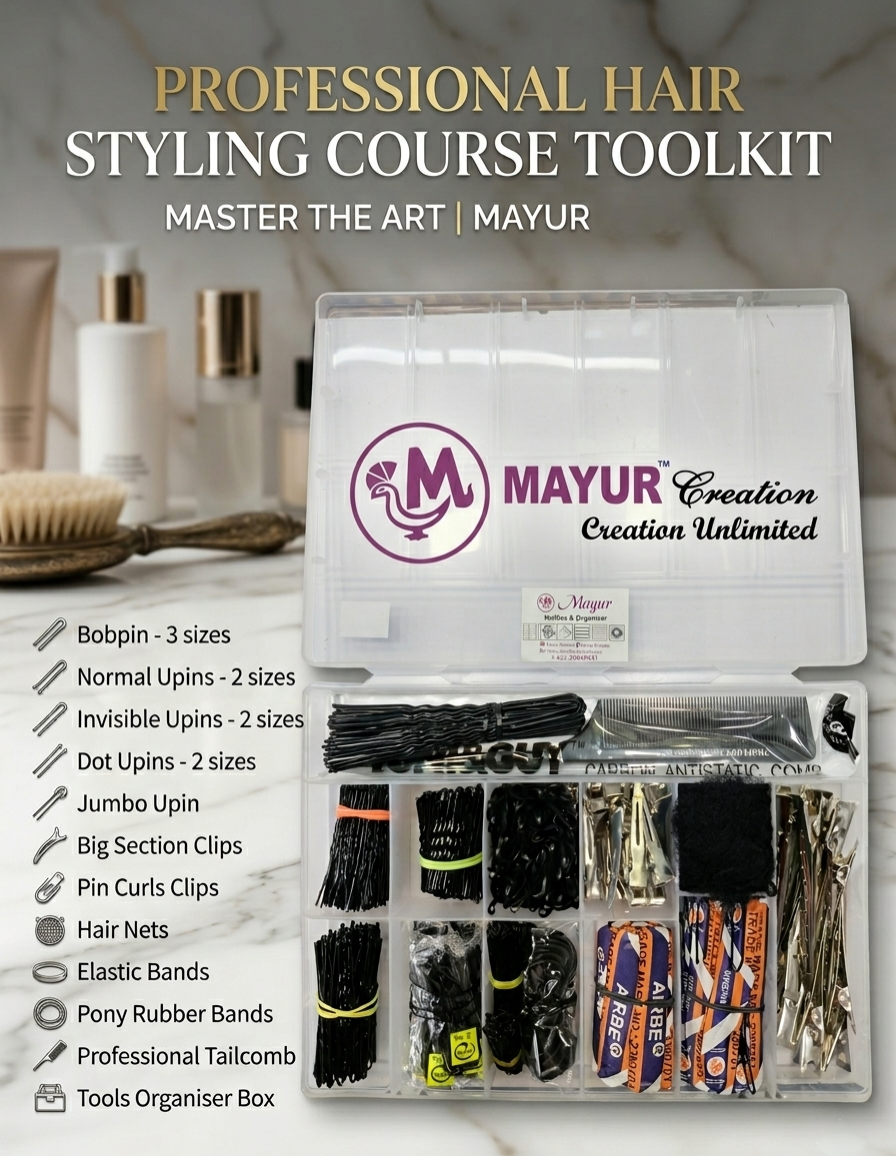 Mayur Creation Ultimate Master Stylist Pre-Filled Tool Kit & Organiser Box student kit