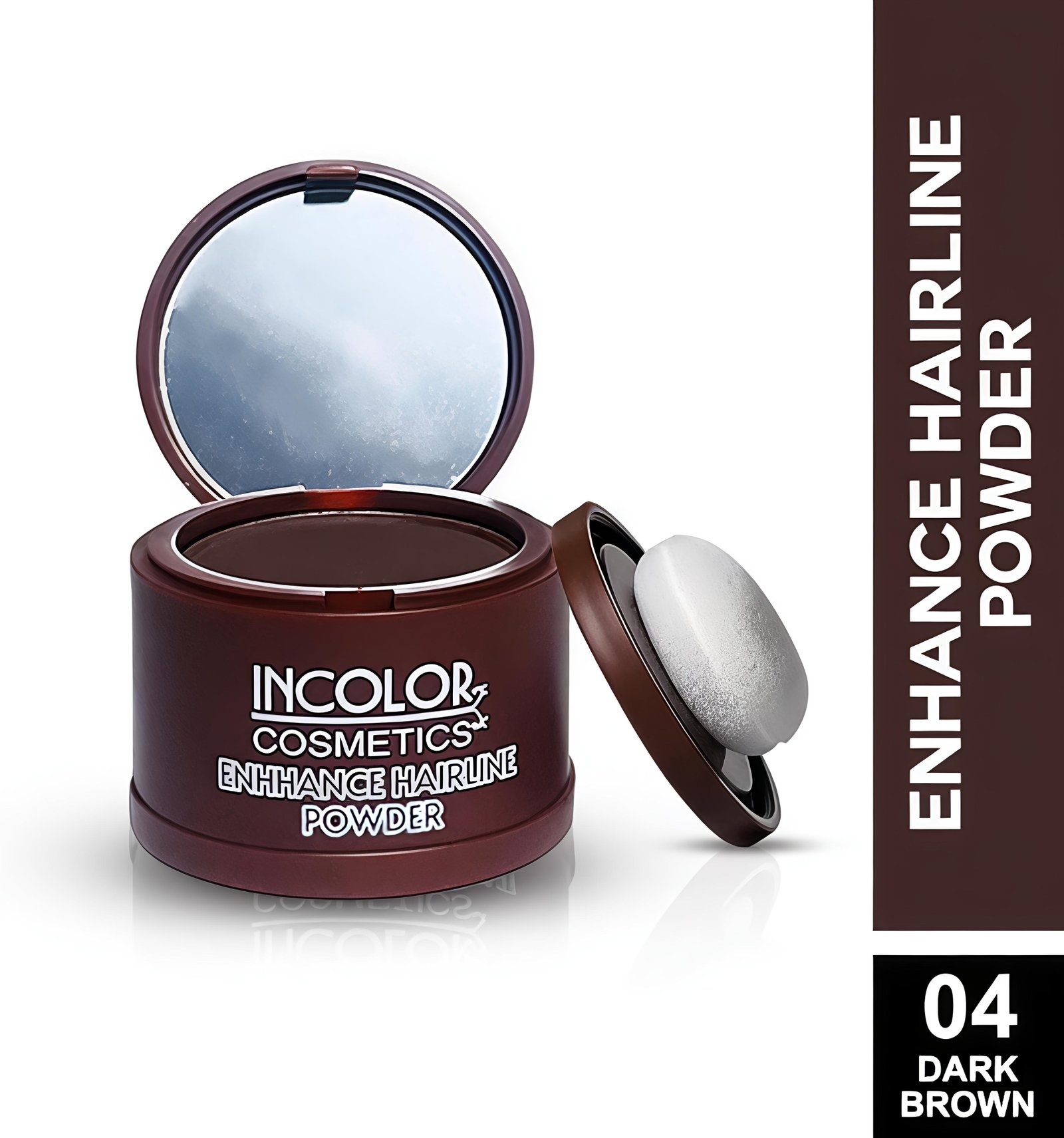INCOLOR Root Touch Up Hair Powder for Thinning Hair, Hairline Shadow Powder Stick for Women and Men, Bald Spots, Eyebrows, Beard Line
