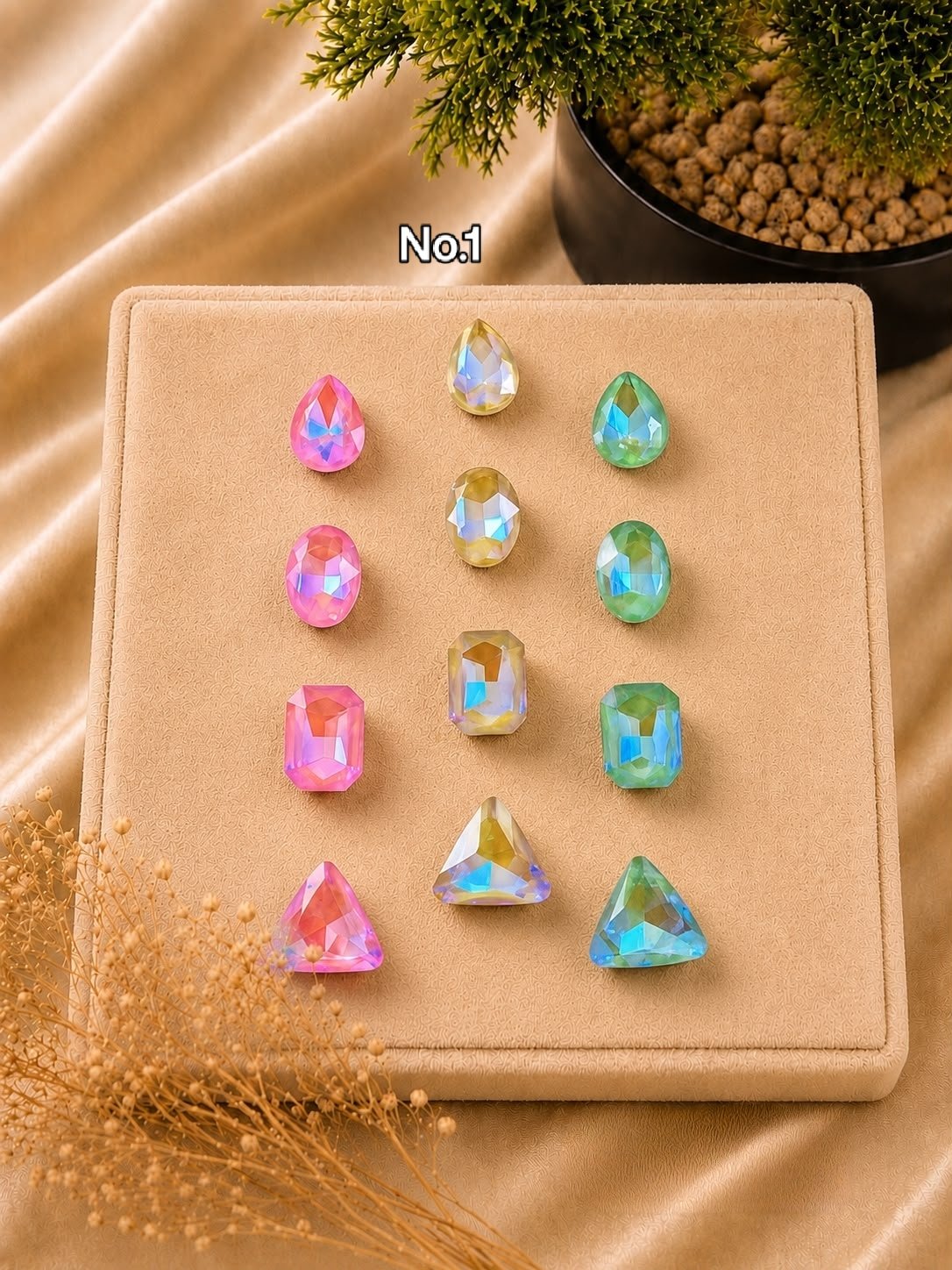 Lustrous Aurora Crystal & Hair Adornment Assorted Set